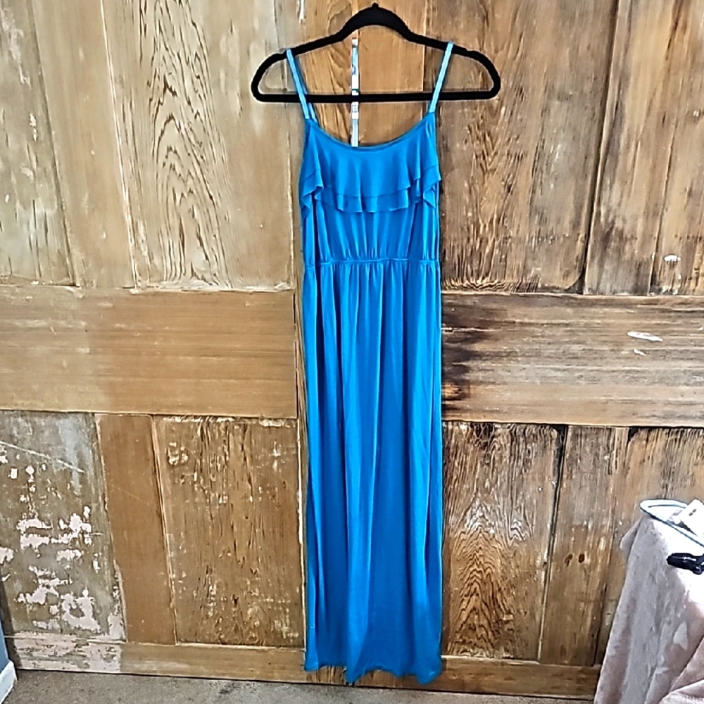 Elegant Blue Maxi Dress